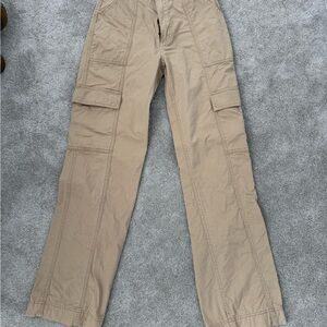 Abercrombie & Fitch Women's Tan Straight Leg Pants